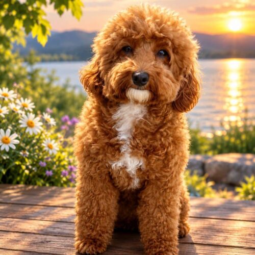 Myka - Agape Labradoodles Myka, Agape Labradoodles mom (Pine Lodge Miss Myka of Agape)